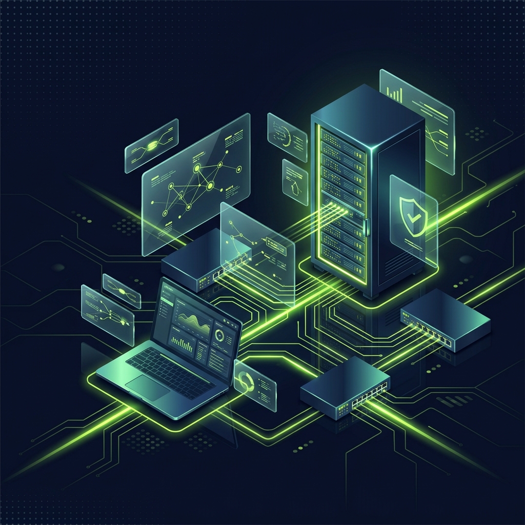 IT Support Solutions Illustration