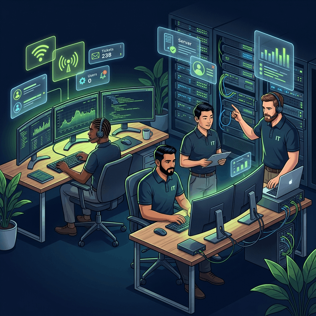 SupportixIT team working